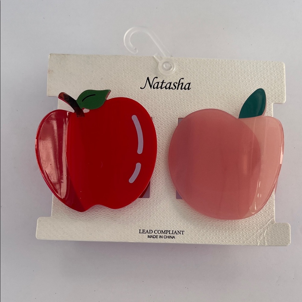 NATASHA Fruit Claw Clips Brand New
